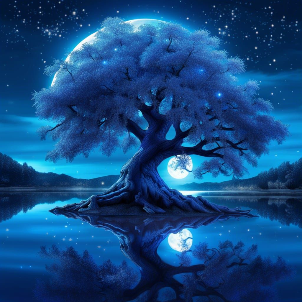 Night tree  by @Lady on Fire