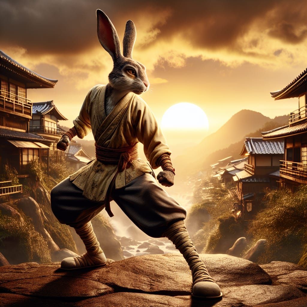 fighting rabbit