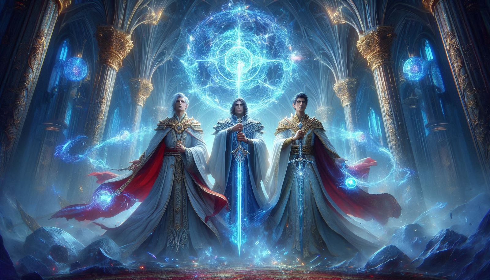 Archmages combine their powers to create a magic weapon (16:...