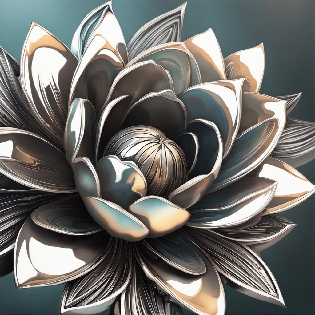 Metallic flowers effect Glassy Reflections- Symphony Dynamic...