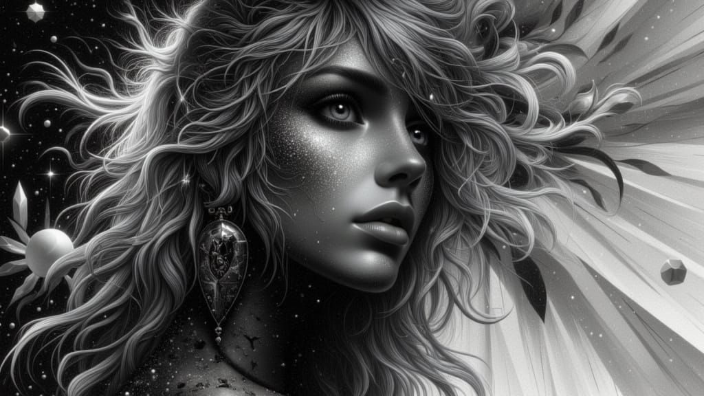 <lora:IVP Interpretive:1.0> a woman with swords