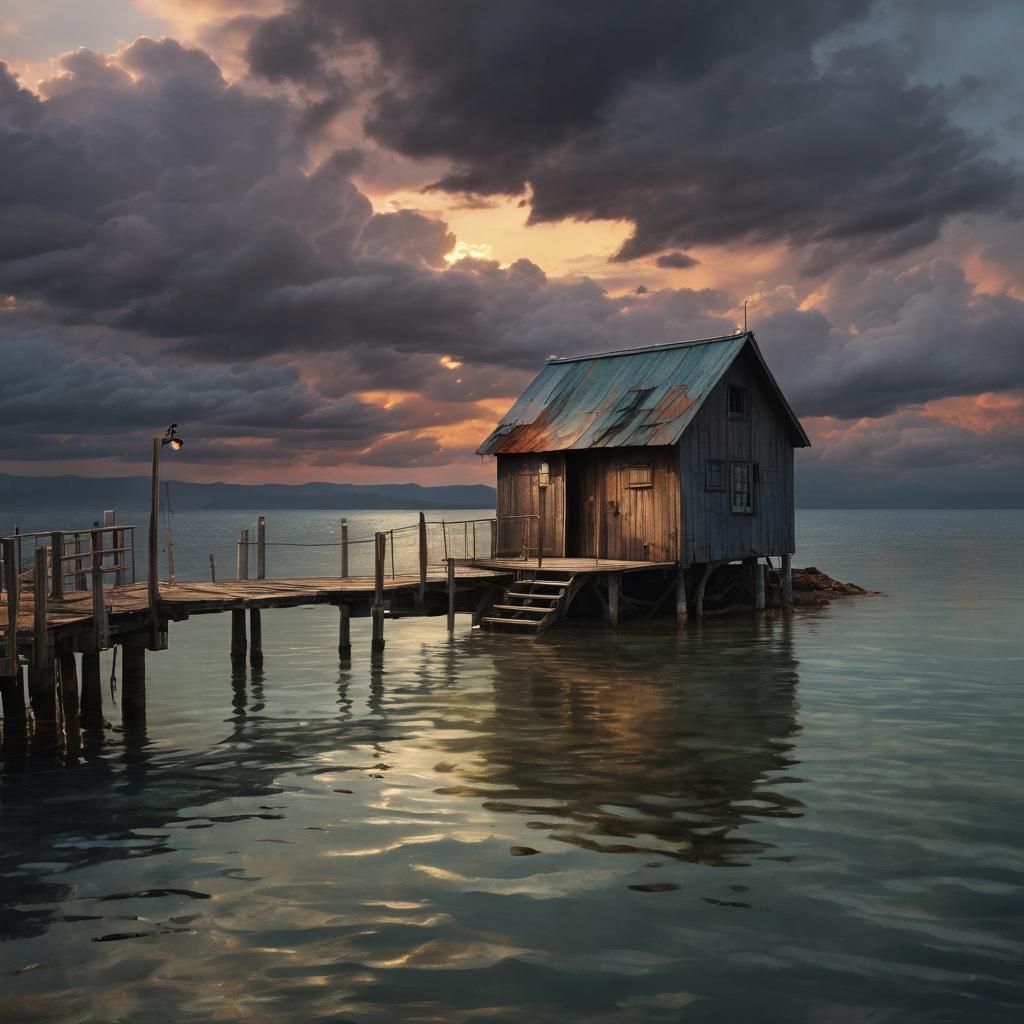 a lonely dock
