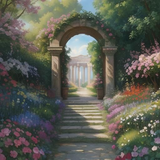 Grand entrance to a Roman marke