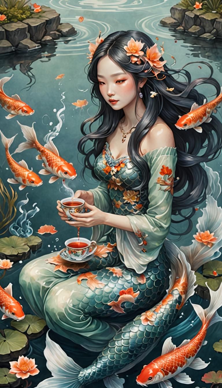 Merfolk tea-time