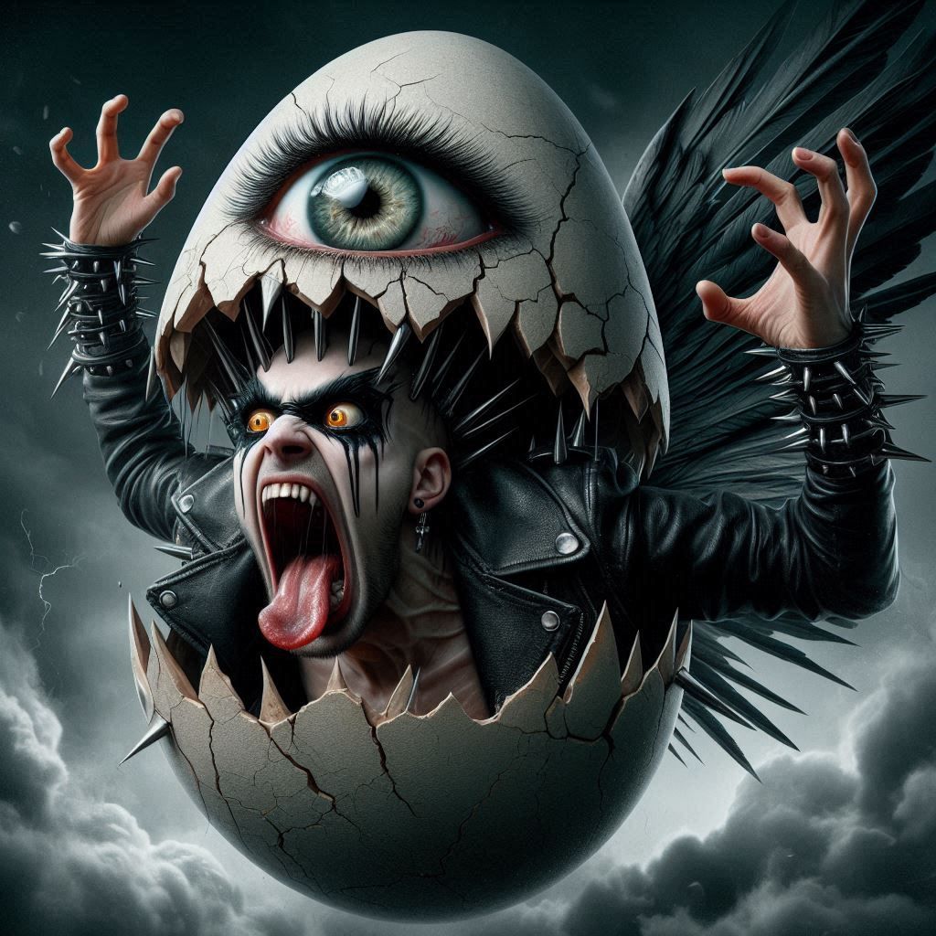 Angry Egg...Goth