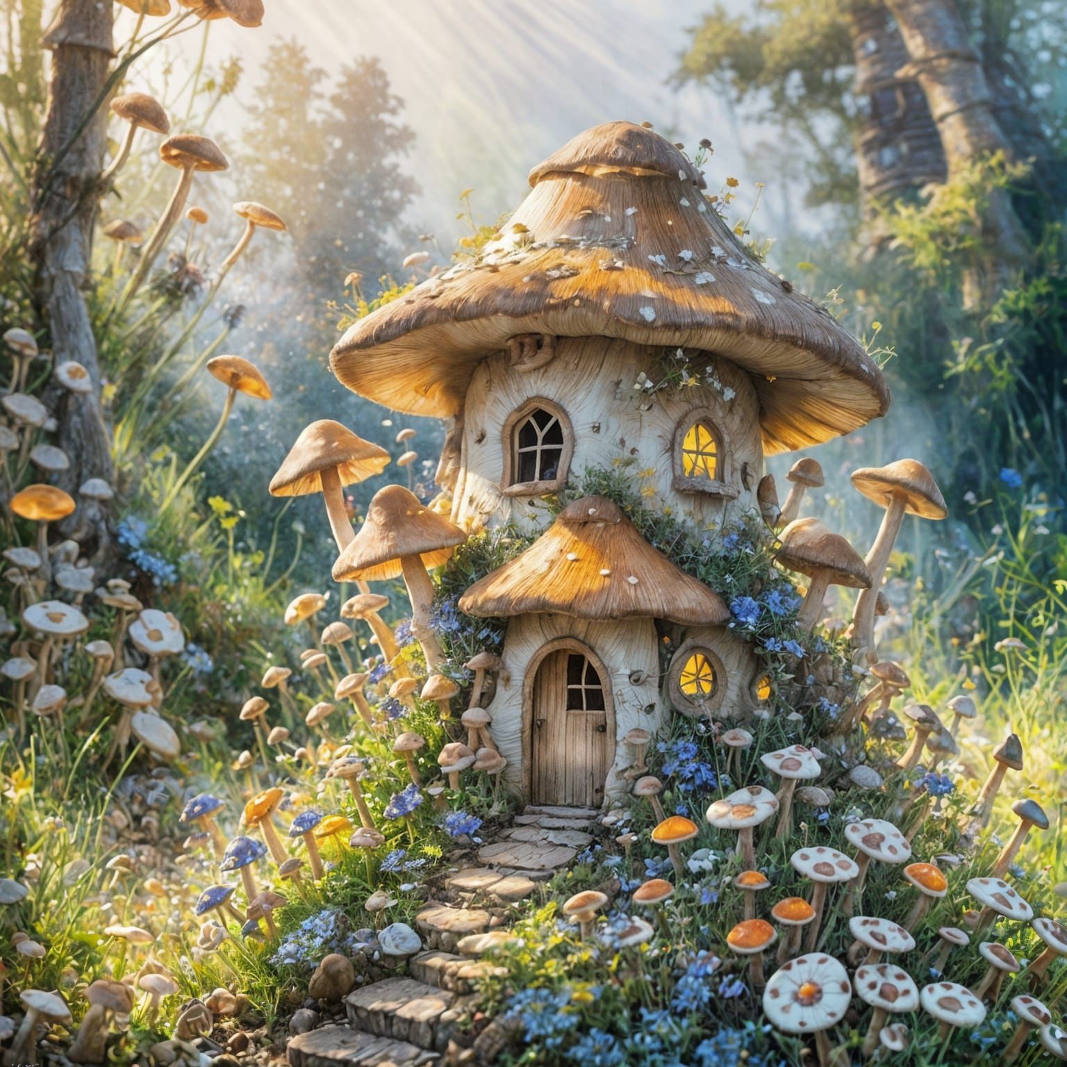Cosy fairy mushroom  by @Dreamer in Hell