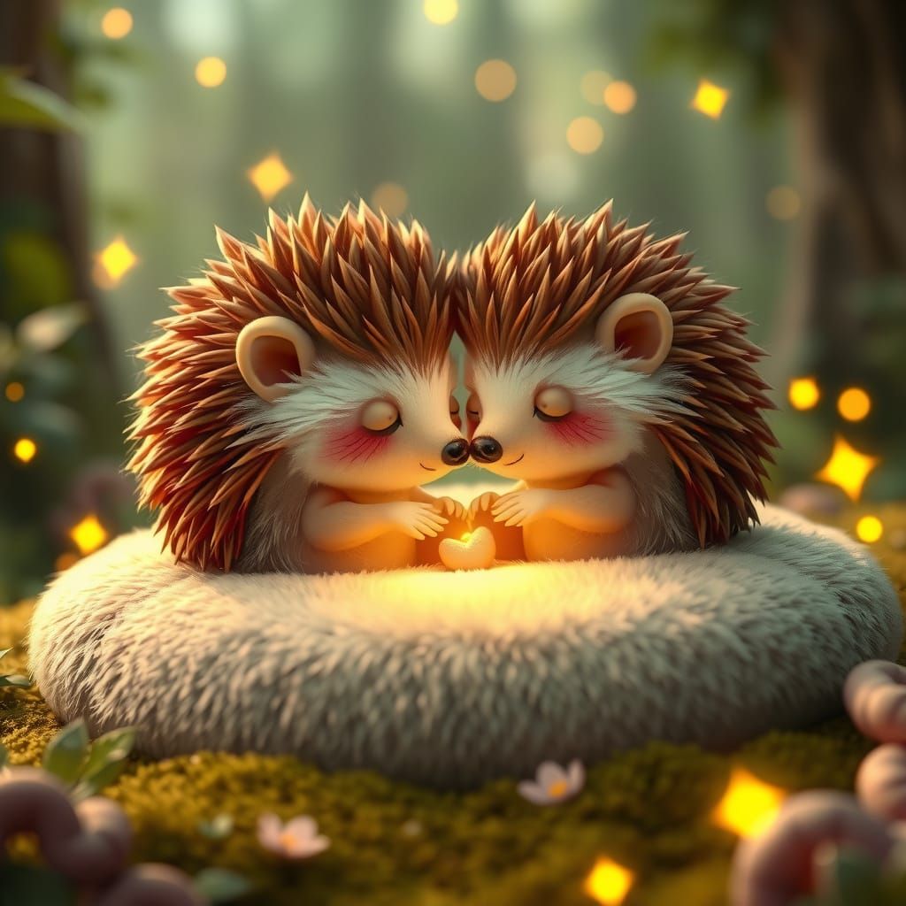 Hedgehog cuddles  by @Gids