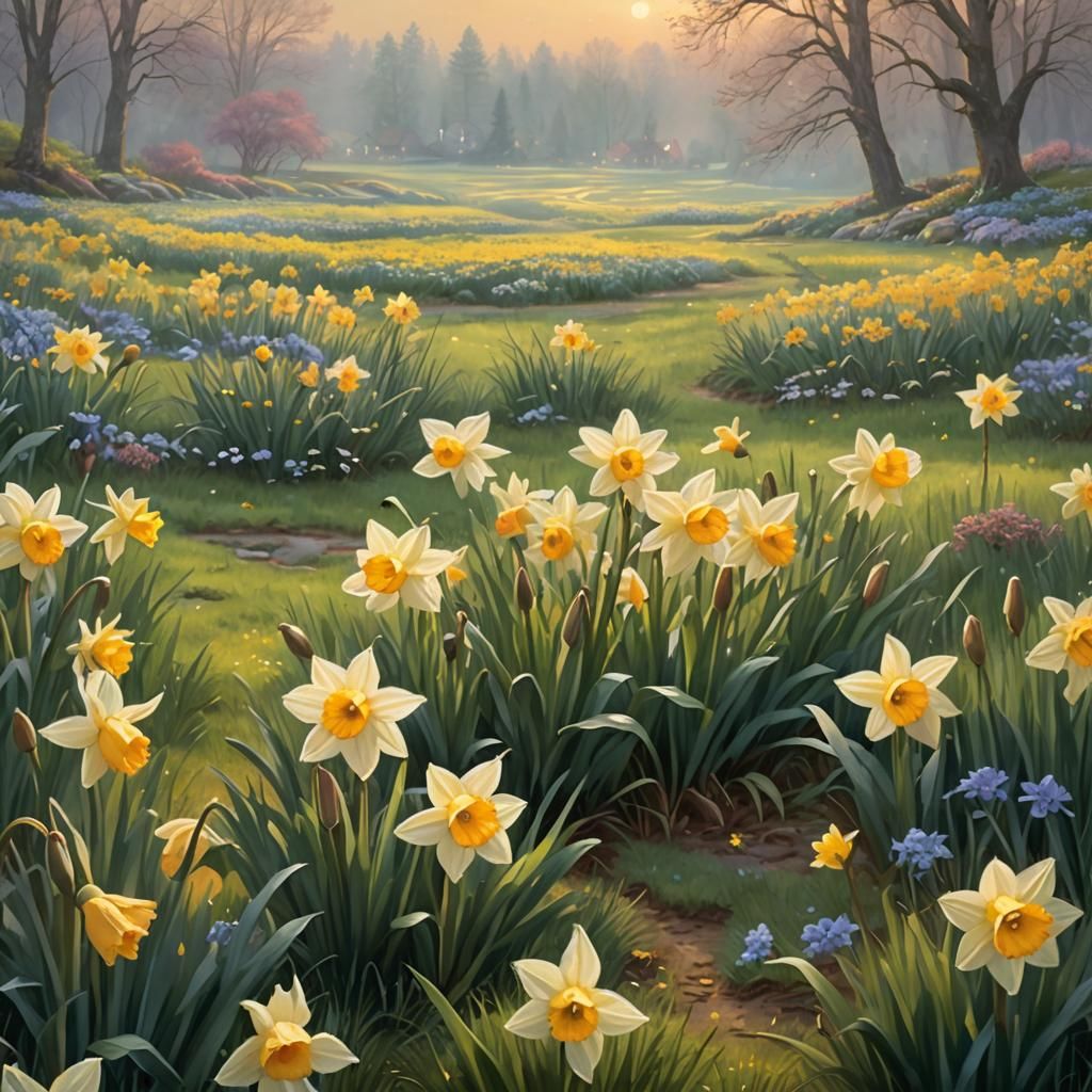A beautiful field of flowers