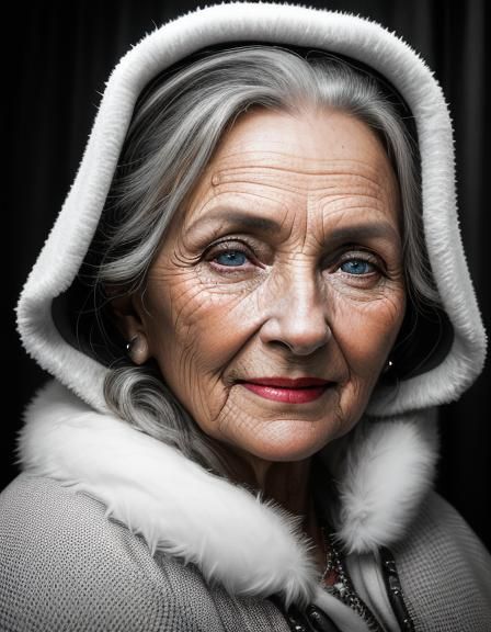 nice elegant grandmother