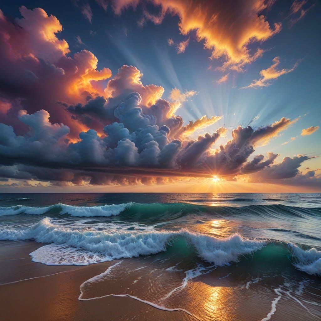 beautiful sunrise  by @April