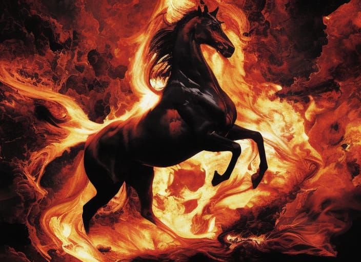 Aethon, Steed of Ares  by @Eclectic