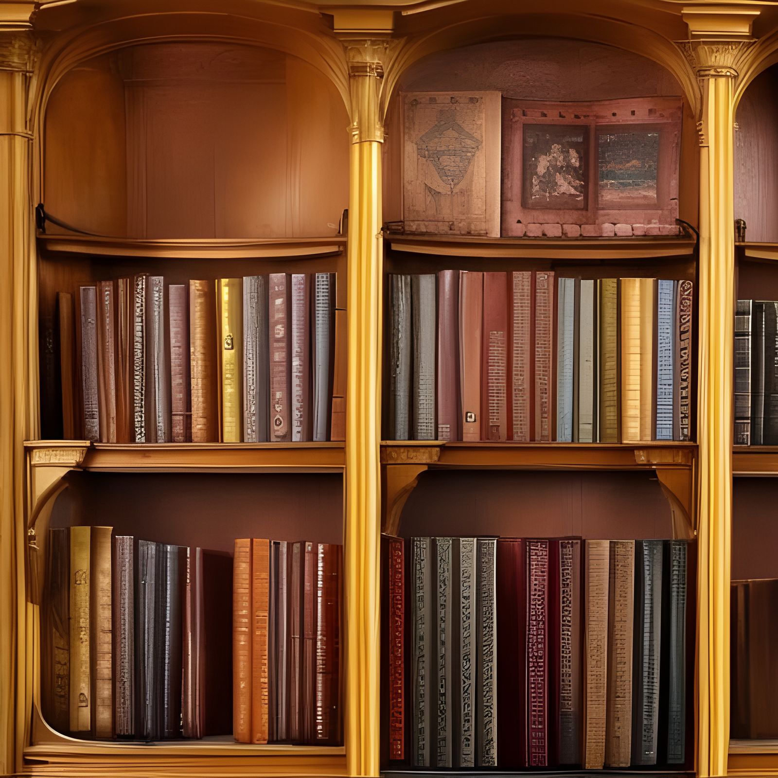 Medieval Bookshelf - AI Generated Artwork - NightCafe Creator