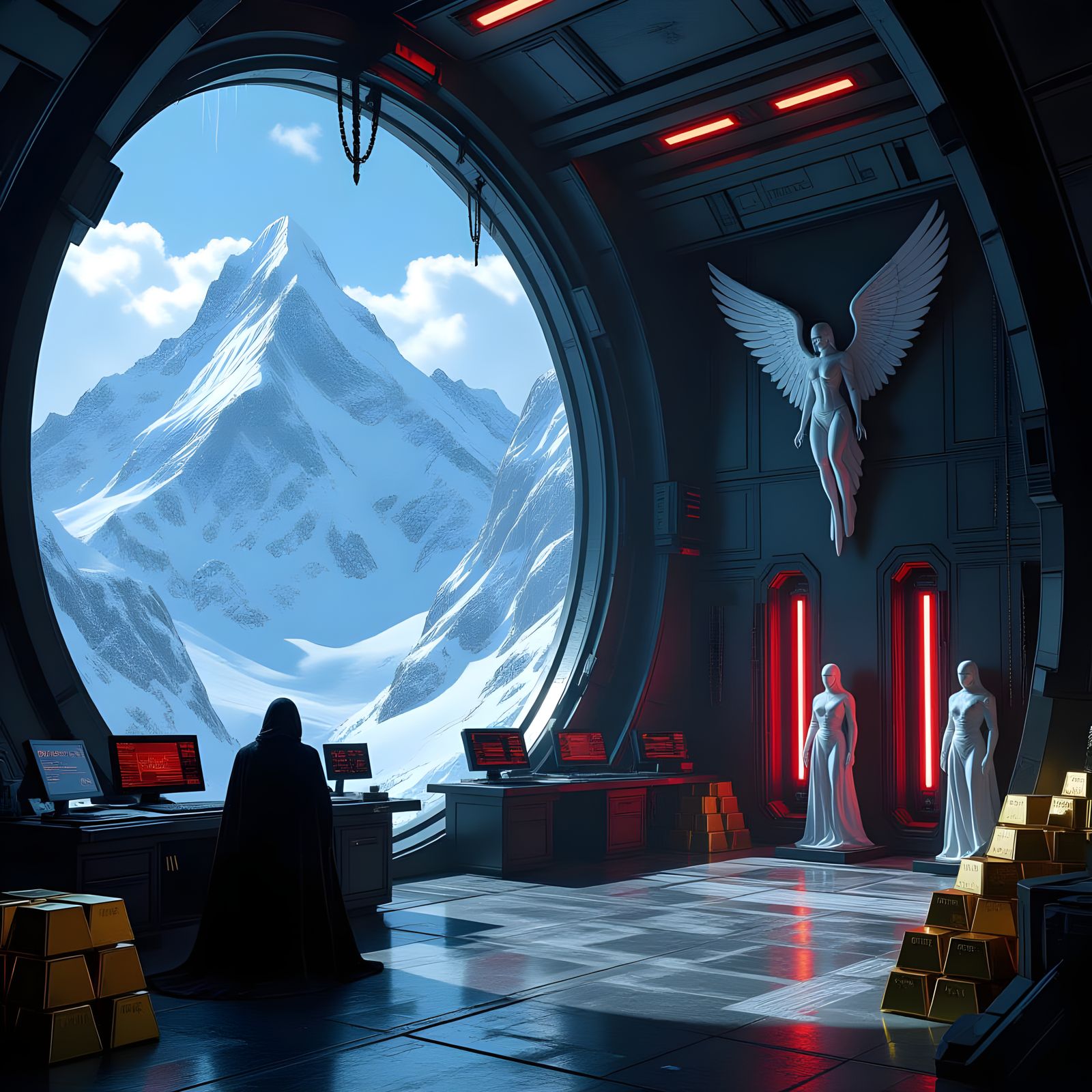 Supervillain hideout   by @Latro