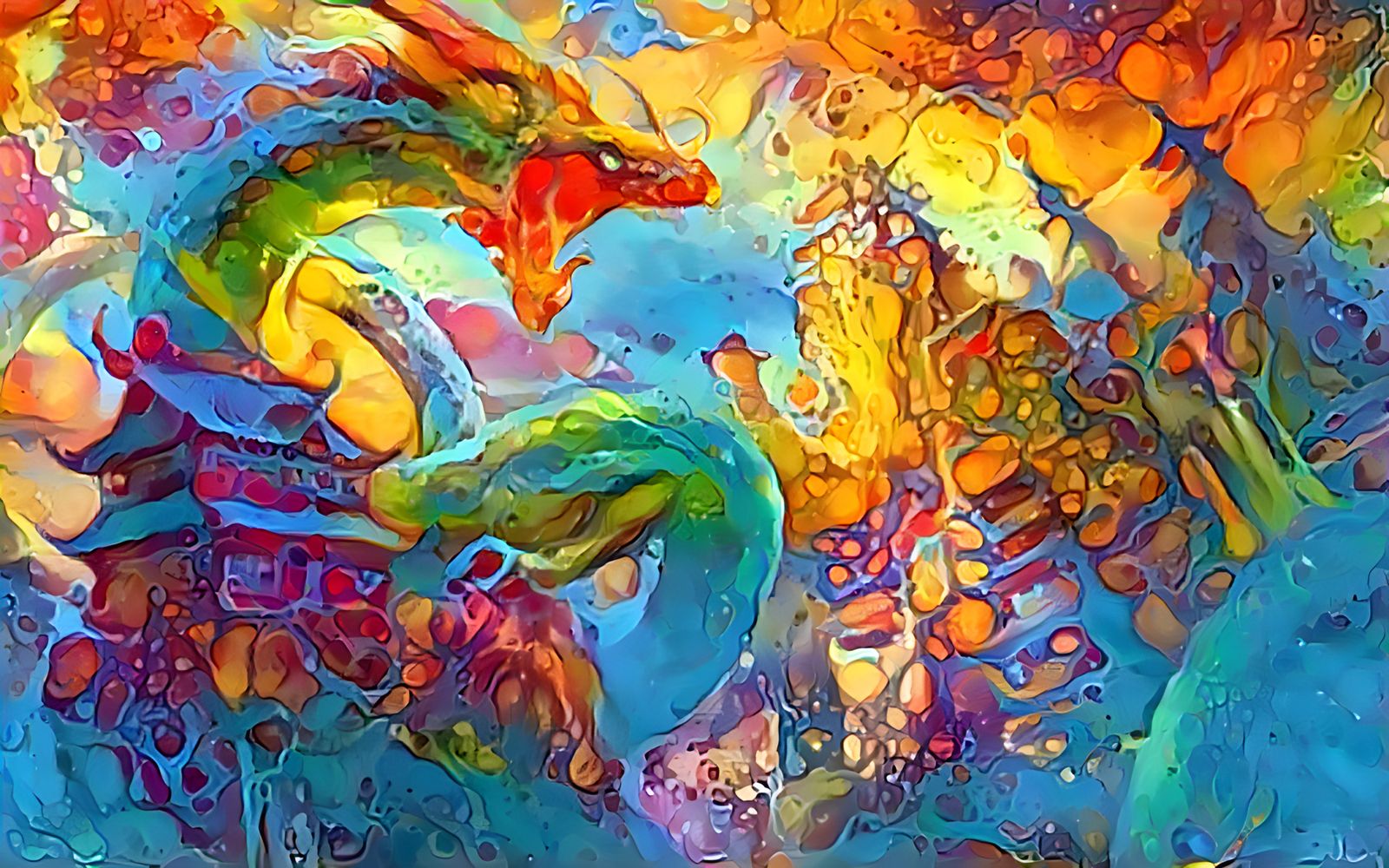 psychedelic dragon