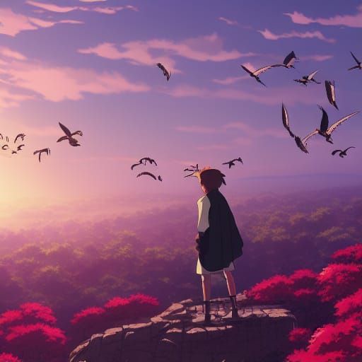 "The king set his hawks and falcons free.  They flew away." (Scene from proposed movie based on "WarCraft.")  by @Steve Dufour