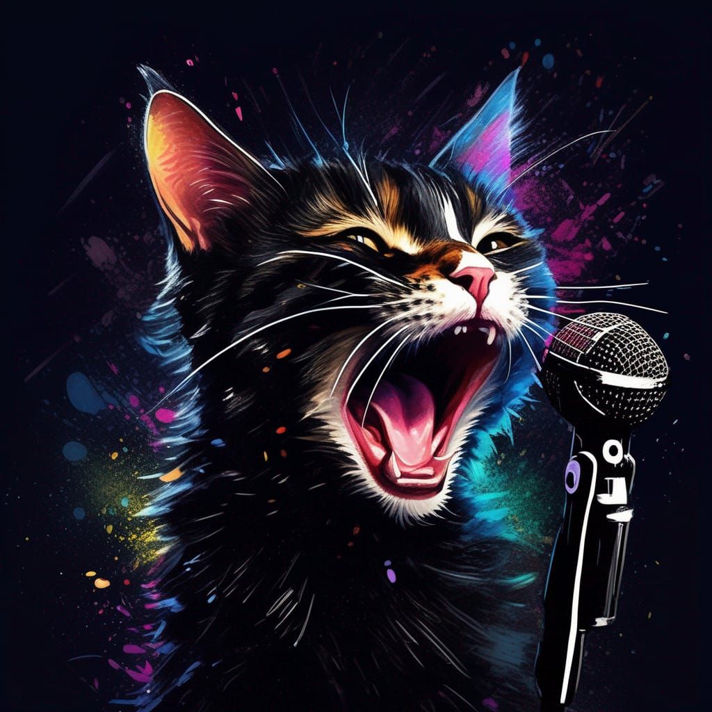 feline pop star  by @eliza bennet
