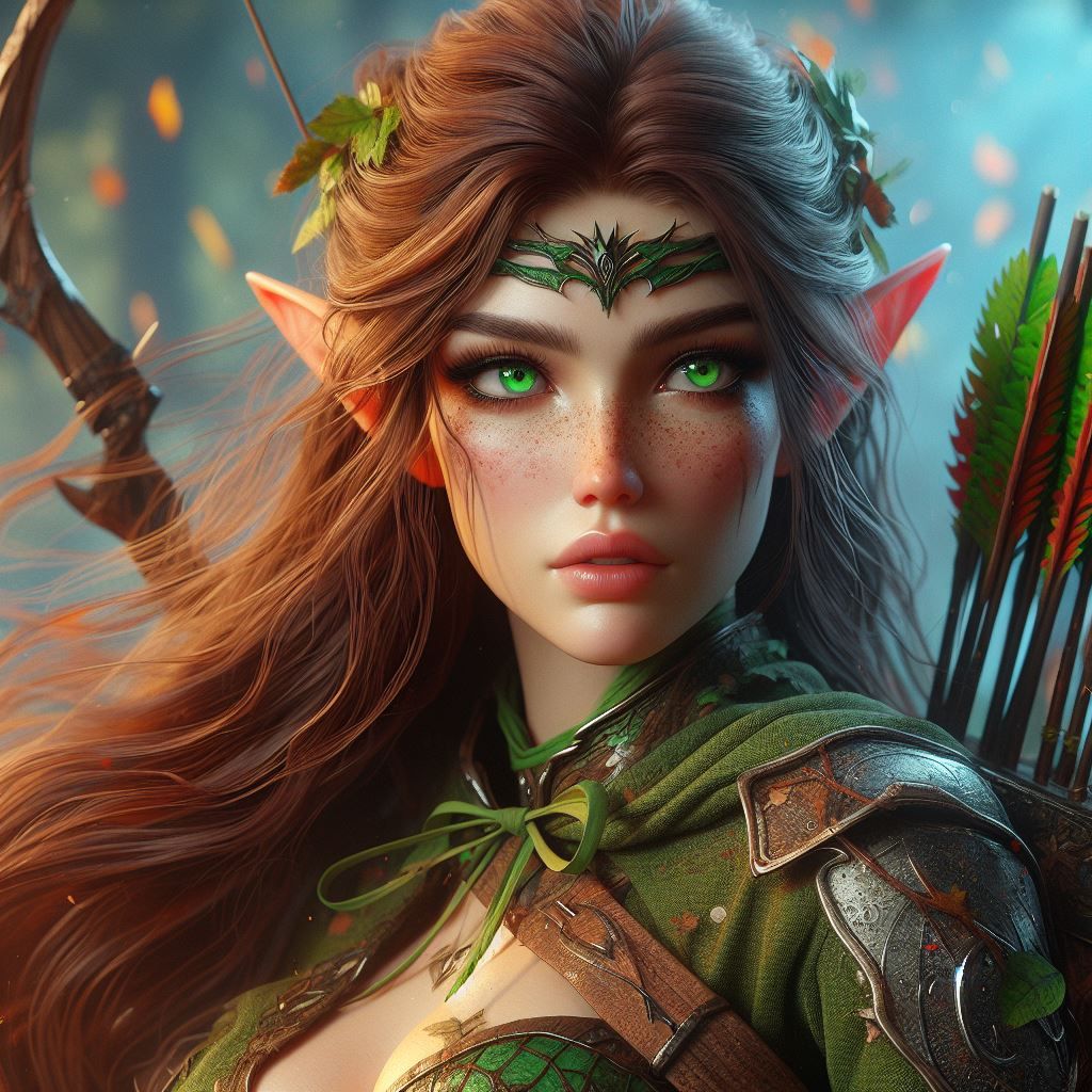 Female Wood Elf Archer