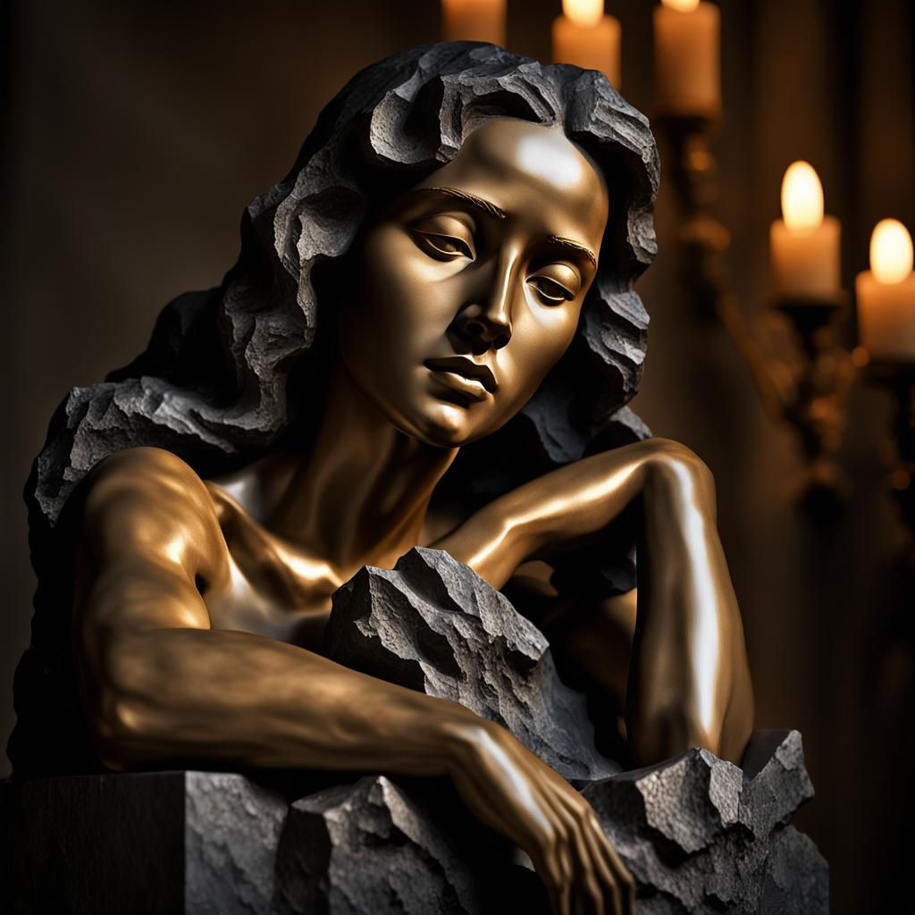 she is made of granite , Age cannot wither her, nor custom stale infinite variety. Other women cloy The ...  by @zugg444