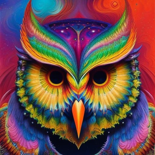 3D owl  by @JokeStirrer