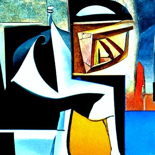 In The Middle Of It abstract cubism Euclidean Georgy Kurasov...