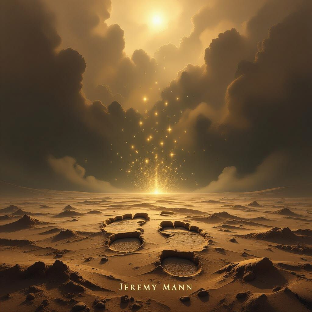 English: A monumental and heart-stirring digital painting, in a style blending fantastic realism with profound artistic expression (24K, Gig...