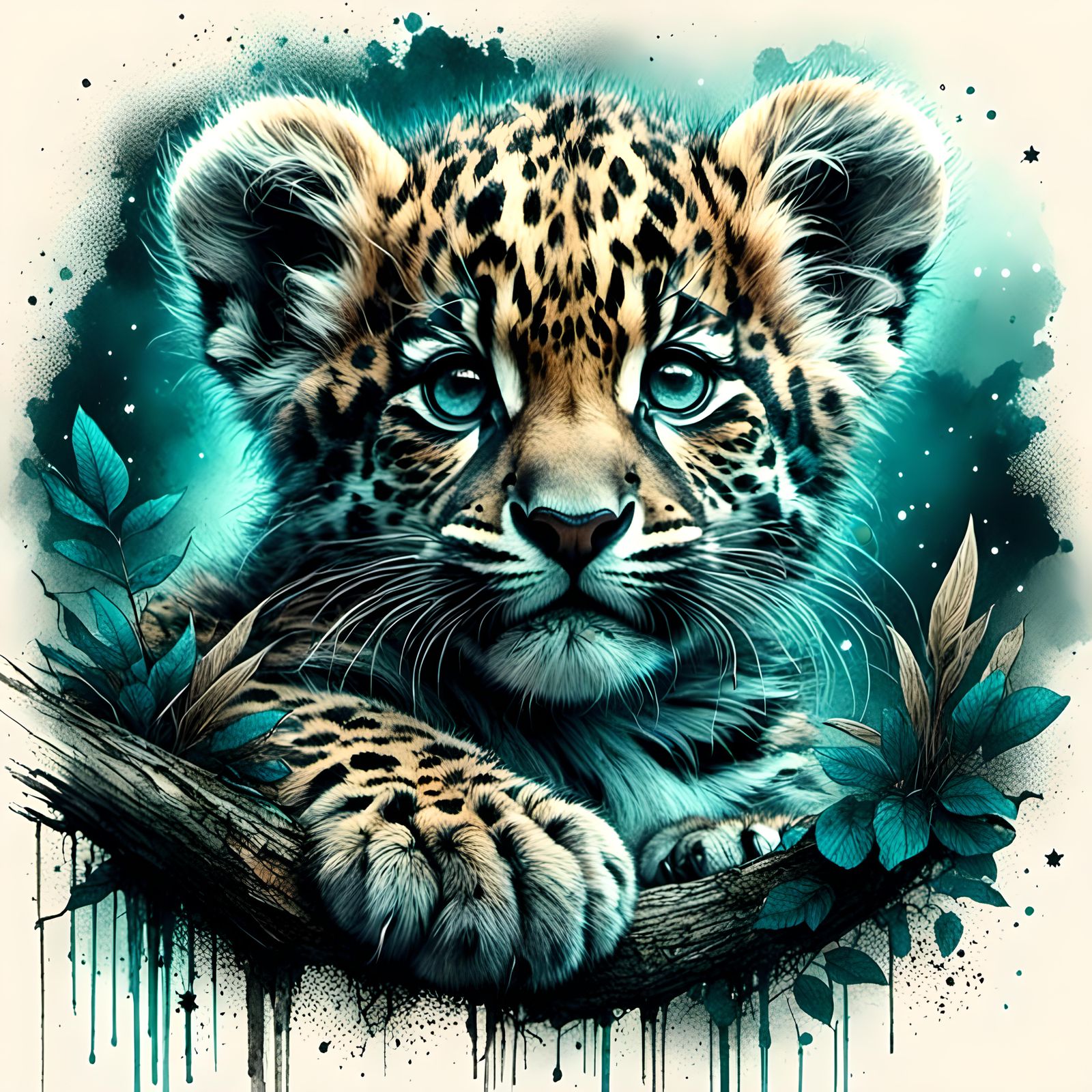 Jaguar nocturne   by @Highrisehero