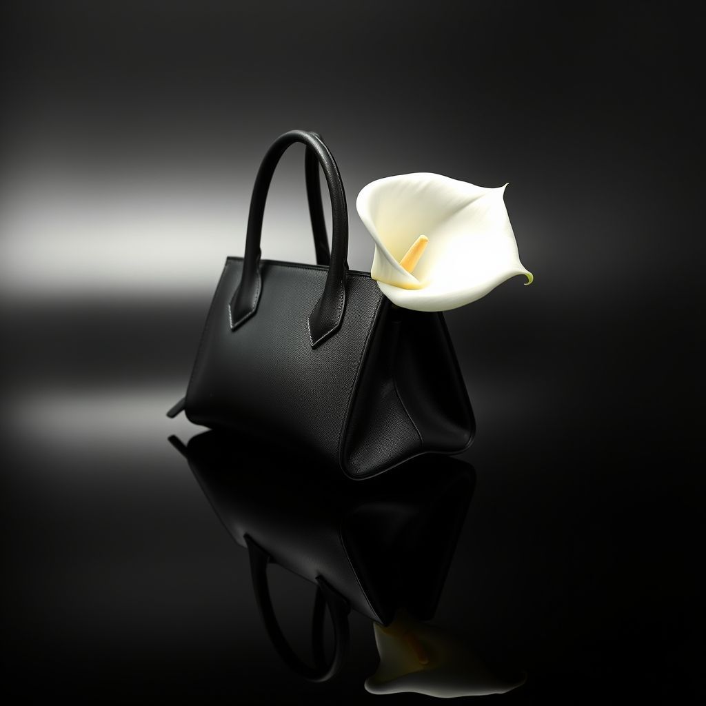 A visually stunning, high-fashion editorial image