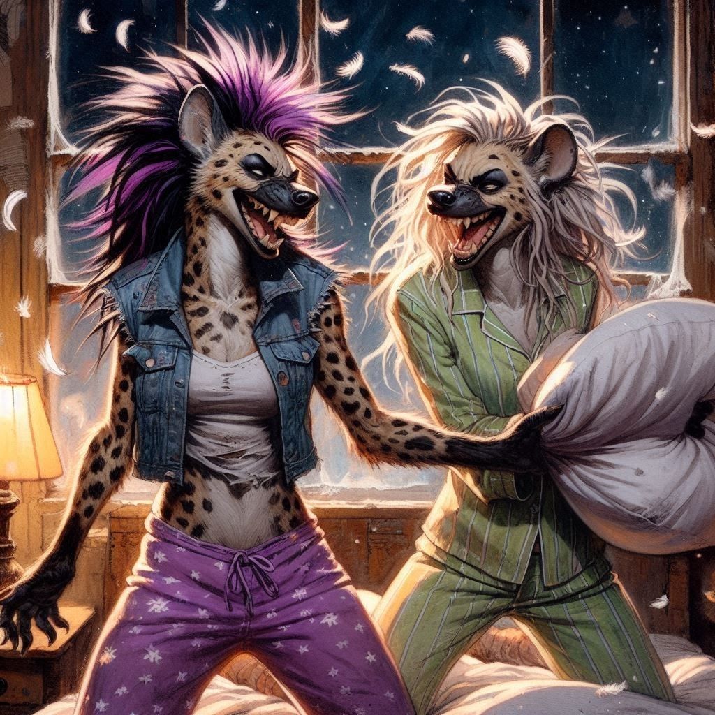 Slumber Party She-Hyenas