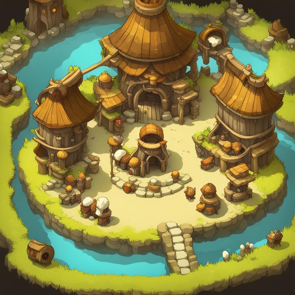 Cute rpg village - AI Generated Artwork - NightCafe Creator