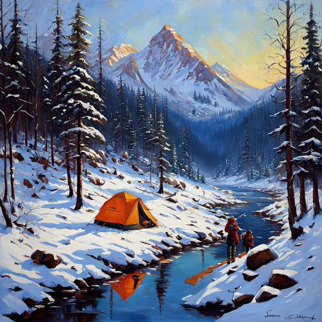 Winter Camping  by @Mila K