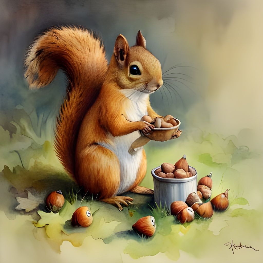 Dee and her nuts  by @undefined