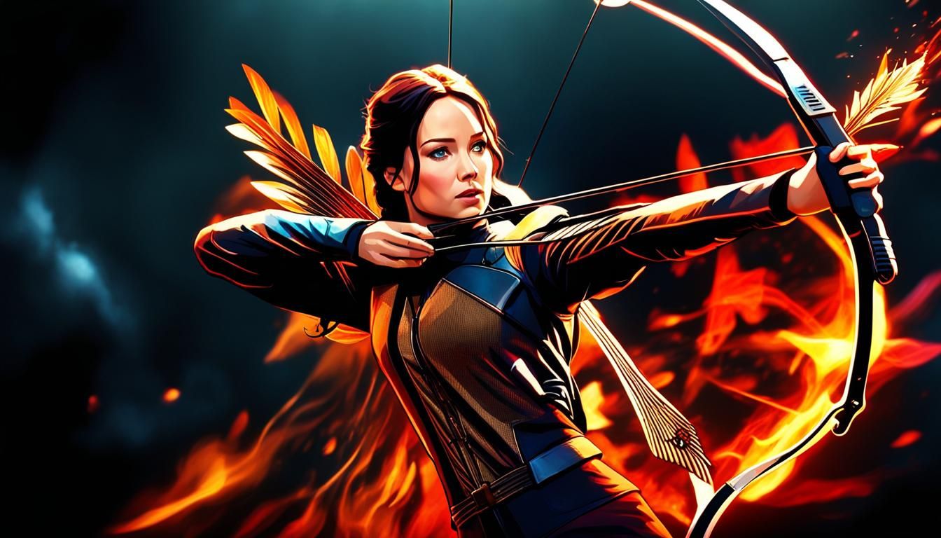 Katniss Everdeen - AI Generated Artwork - NightCafe Creator