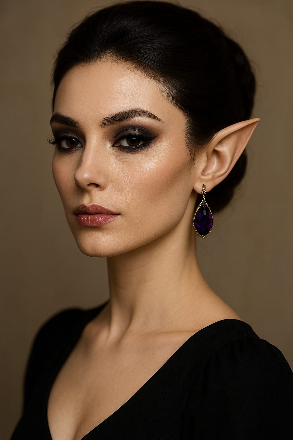 A Gorgeous Elven Woman Close-Up (Elder Scrolls)