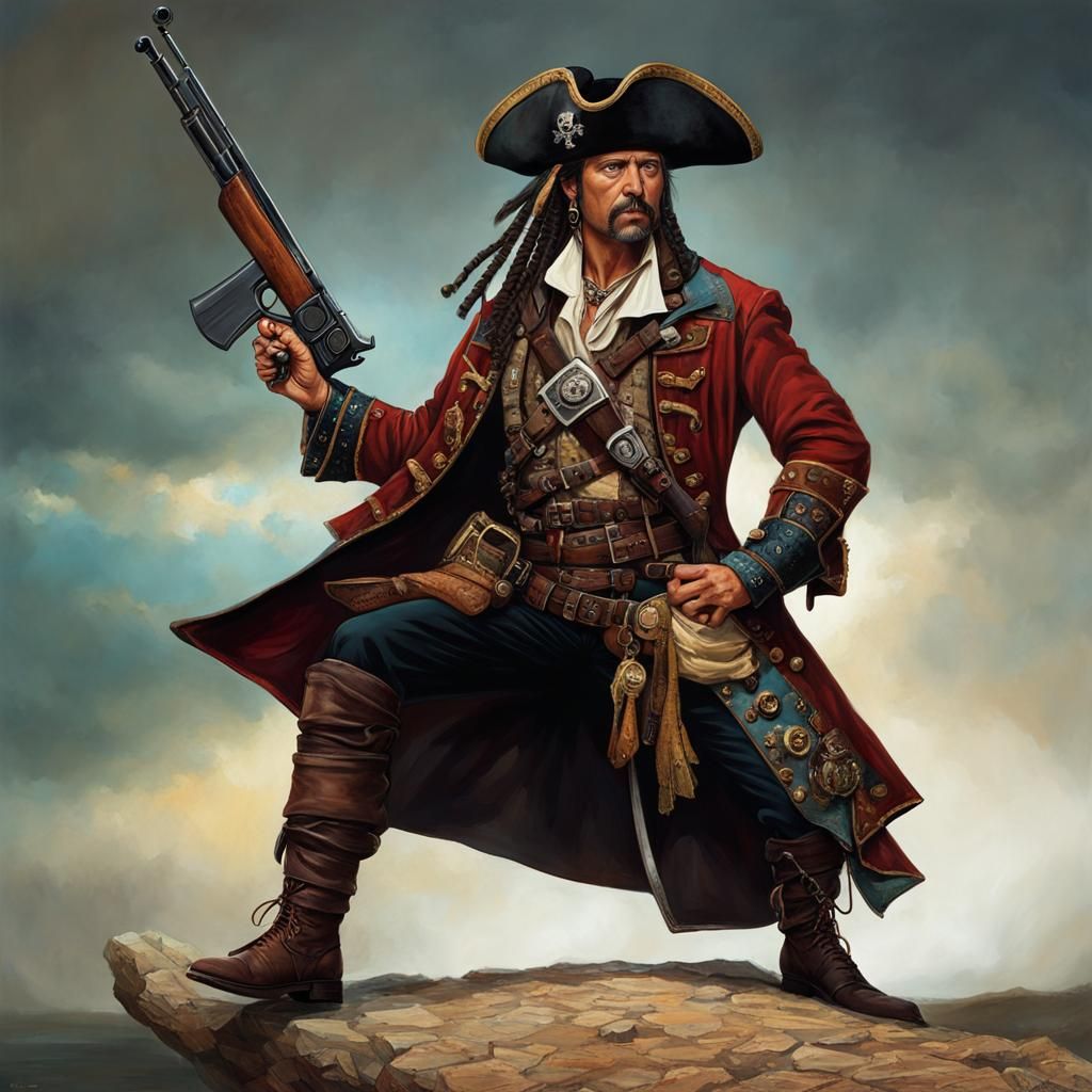 Tuff pirate Bill - AI Generated Artwork - NightCafe Creator