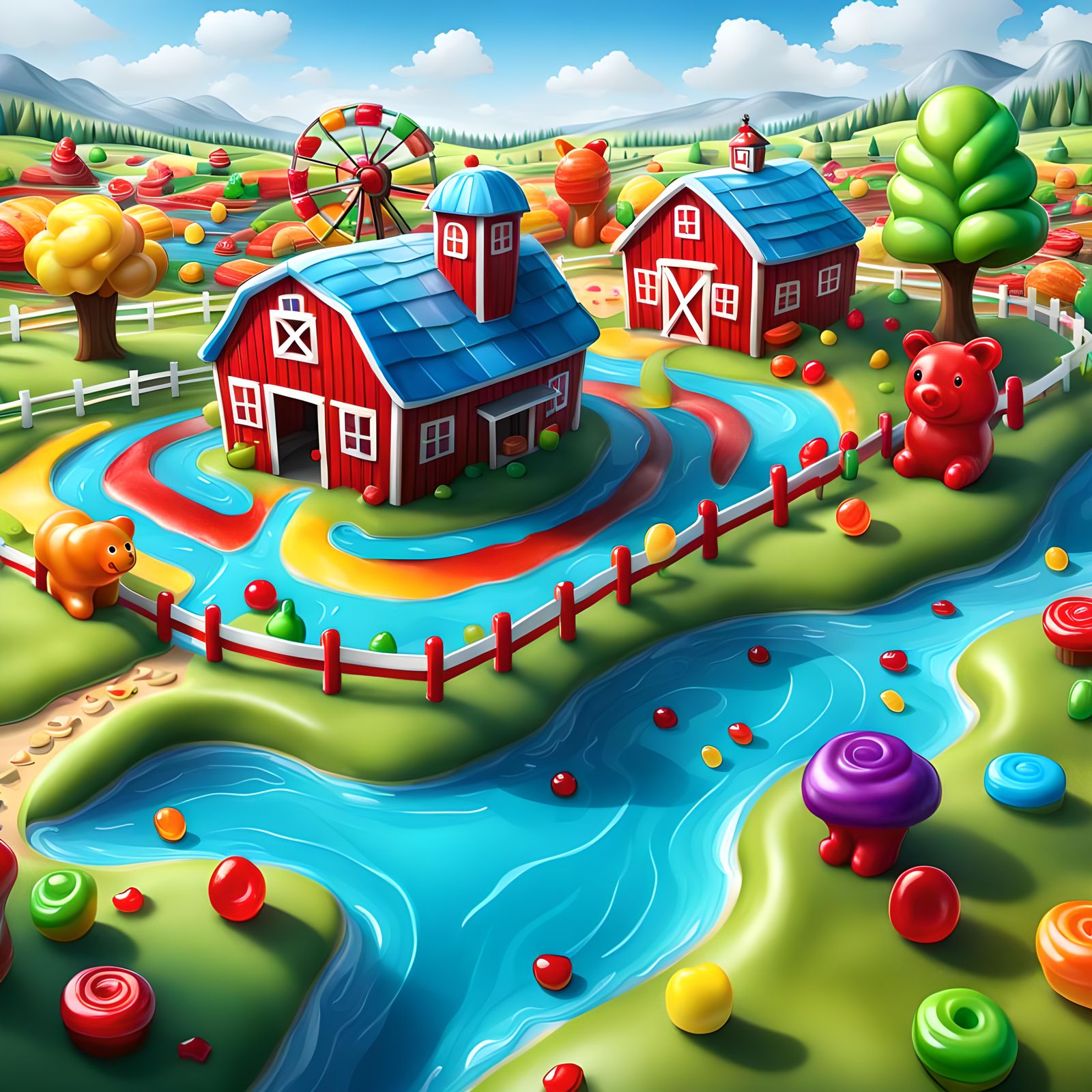 Top Android Puzzle Game: Sweet Candy Farm - j24c6gh