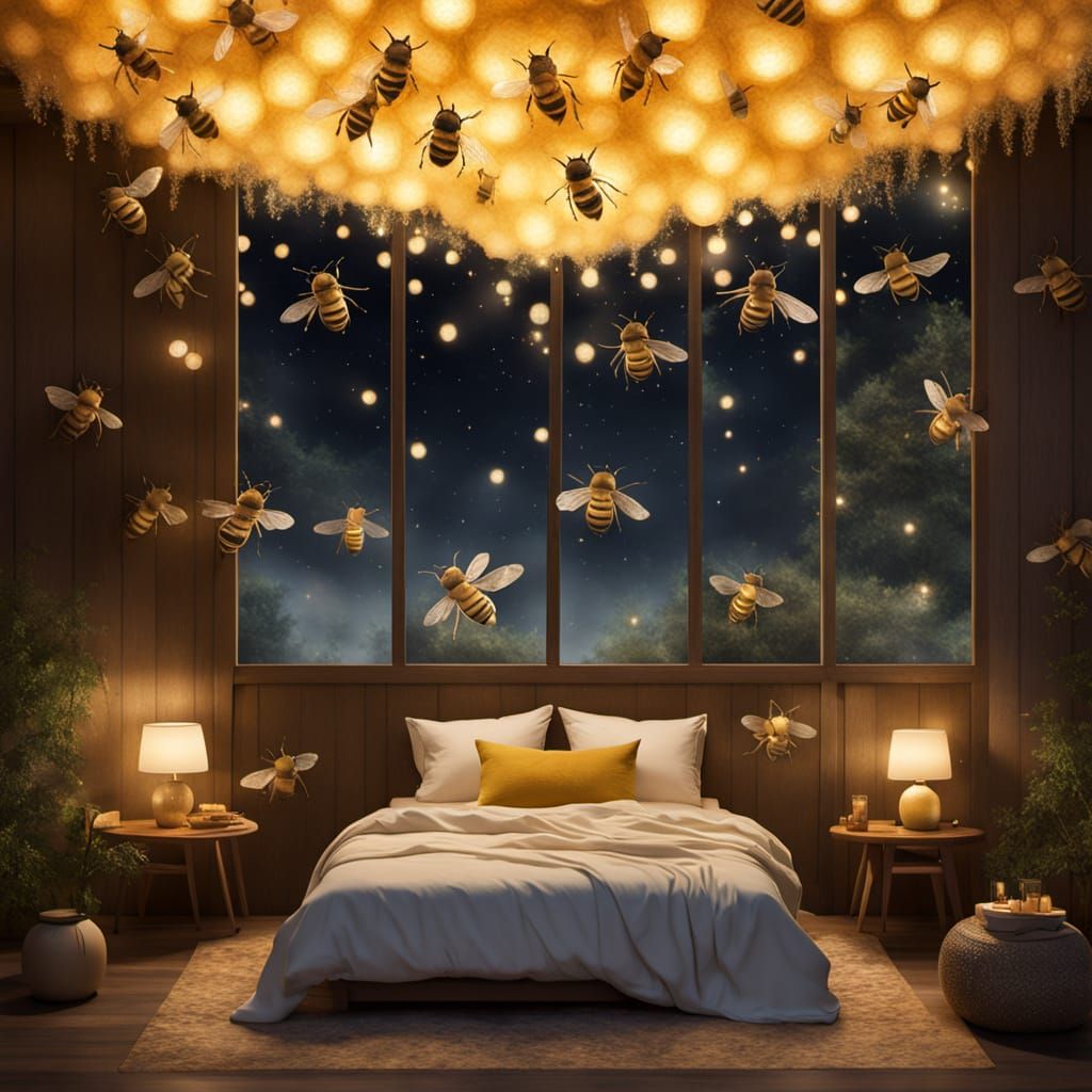 Prompt (for image generation):
A dreamy watercolor painting of Nukumati, a small magical bee with shimmering ...  by @Jemina