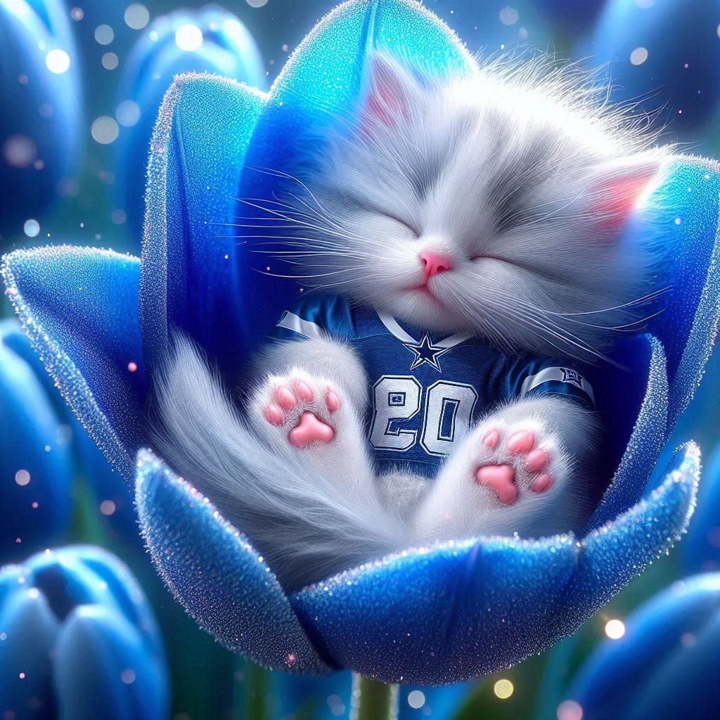 Soft kitty, warm kitty, little ball of fur! Happy kitty, sleepy kitty, purr purr purr! 8 DALLAS COWBOYS!