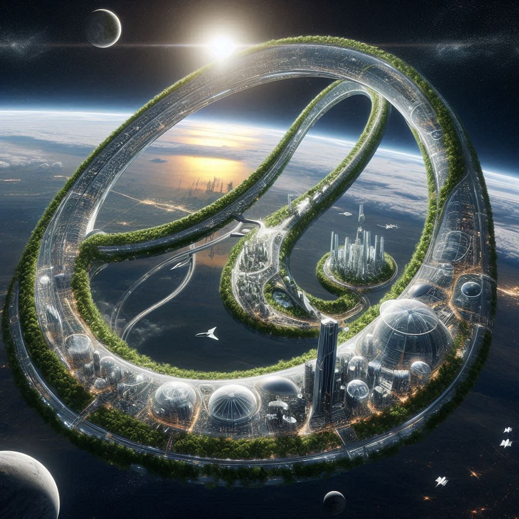 Utopia City in Space