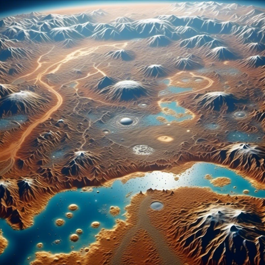 <lora:3D Mapping:1.0>3D map of the surface of the moon, is barren, with light dust, and sun rays, meteors, craters,