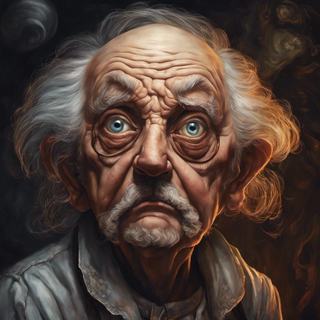 Grandpa hallucinating sometimes - AI Generated Artwork - NightCafe Creator