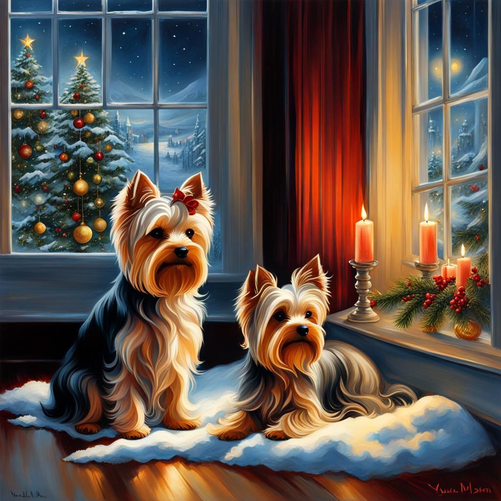 Yorkshire Terrier Christmas 1