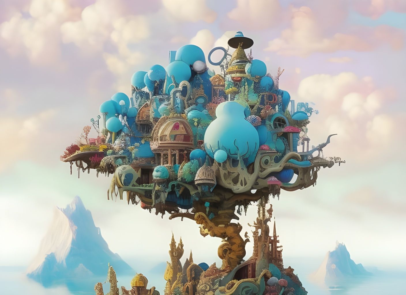 Treasure tree town  by @Danai Vergini