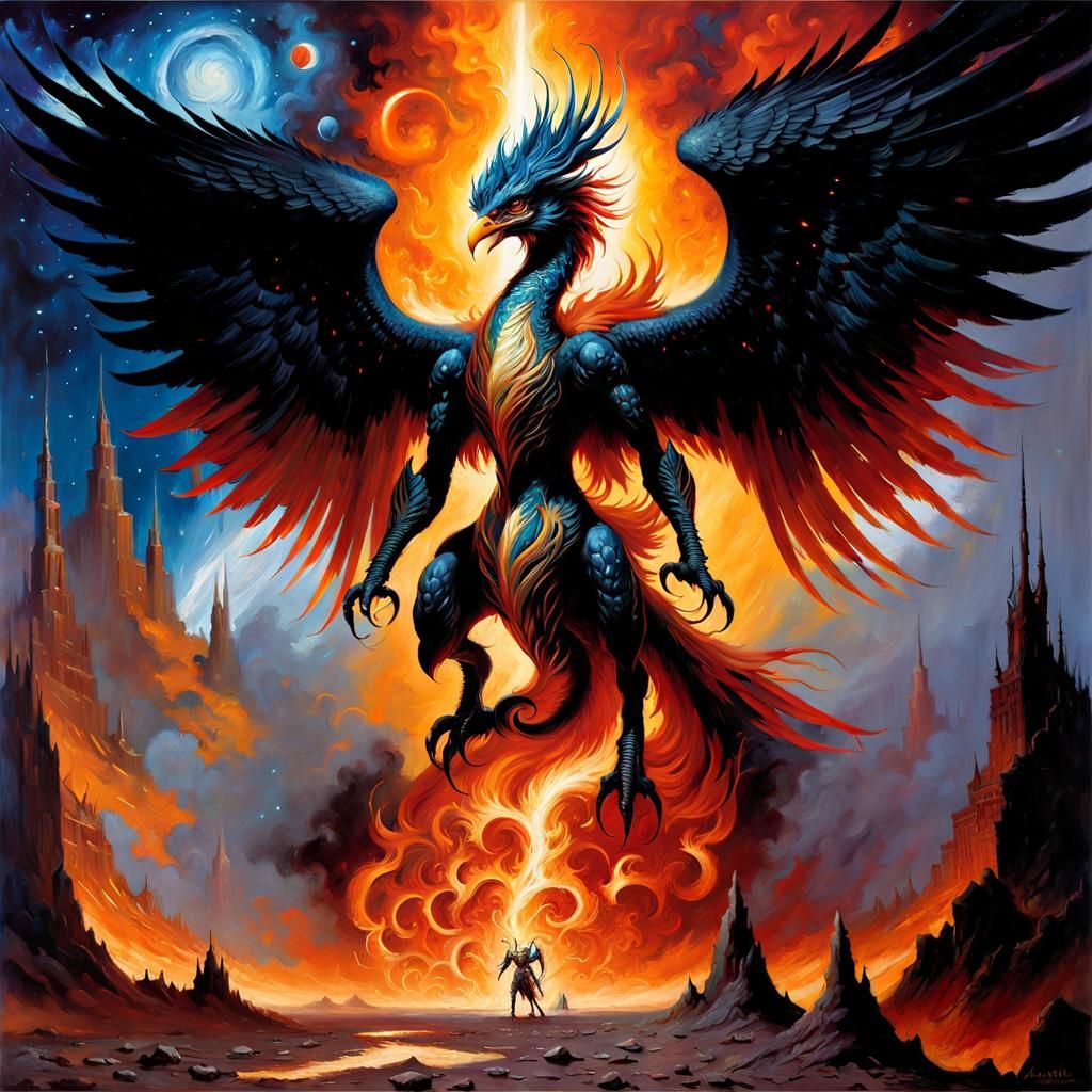 Black Fenix - AI Generated Artwork - NightCafe Creator