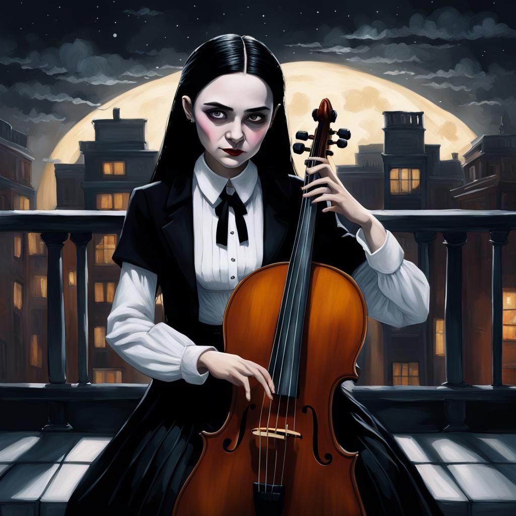 Wednesday Addams cello 5