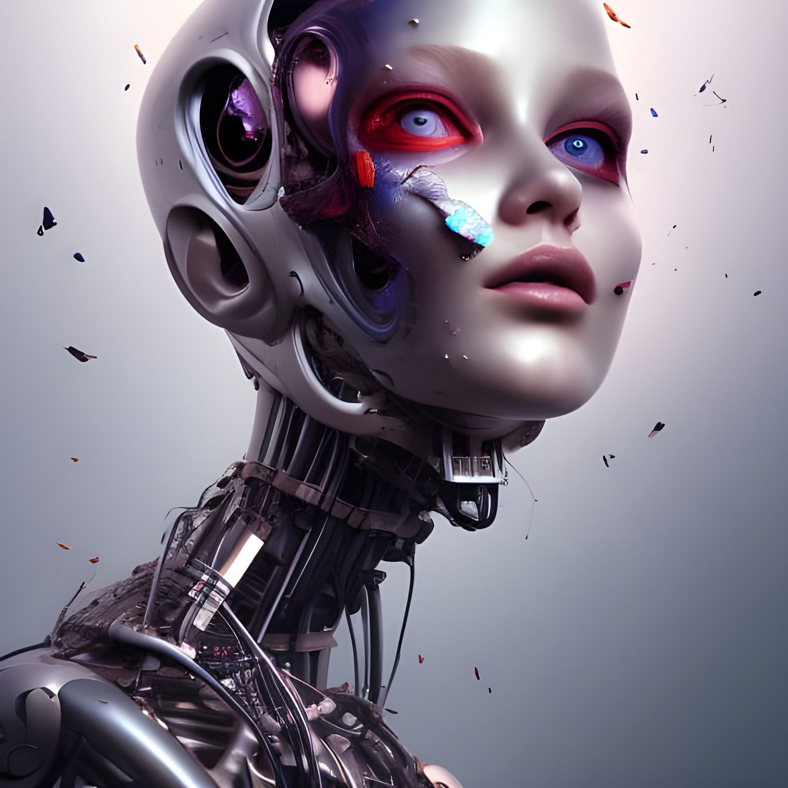 Female Robot - Ai Generated Artwork - Nightcafe Creator