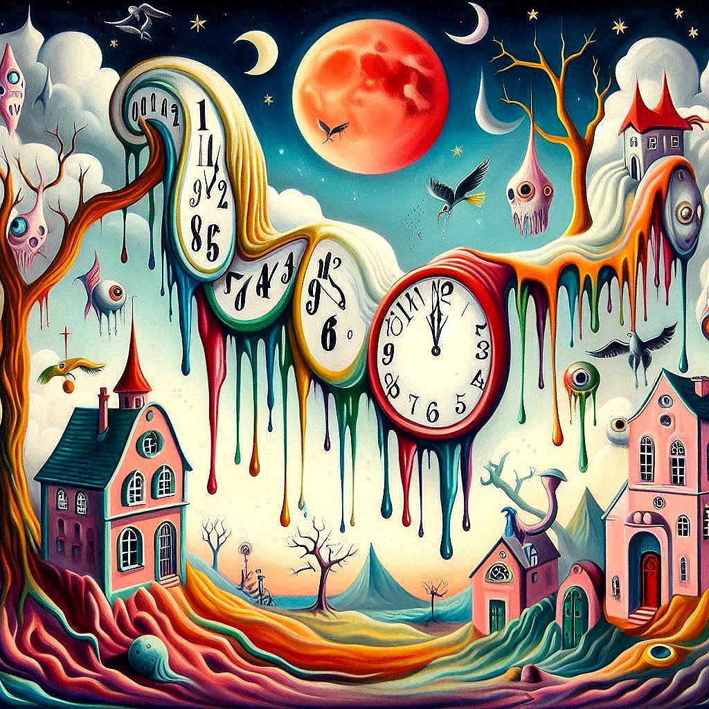 Inspired by Salvador Dali- die zerfließende Zeit