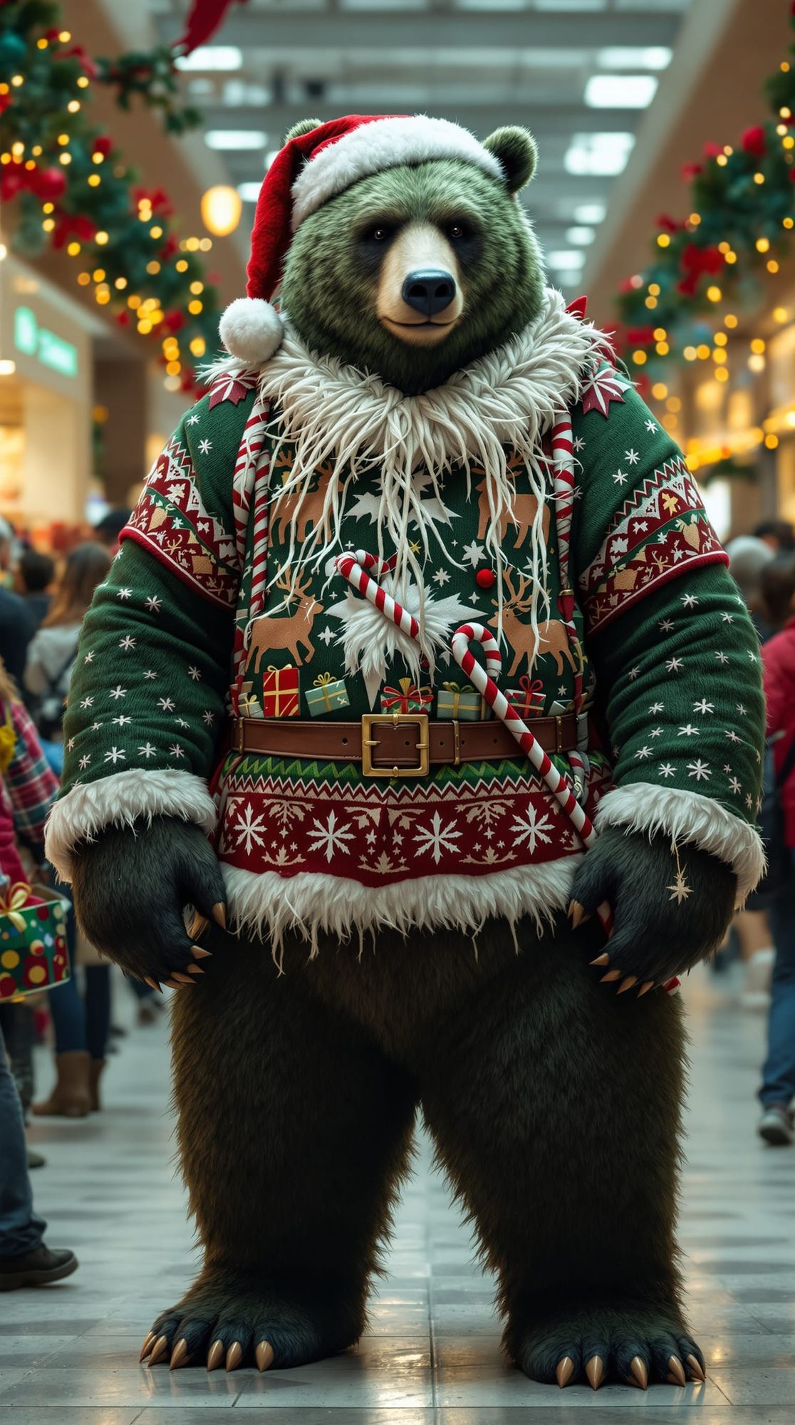 The bear is wearing the sweater - Start Image 2