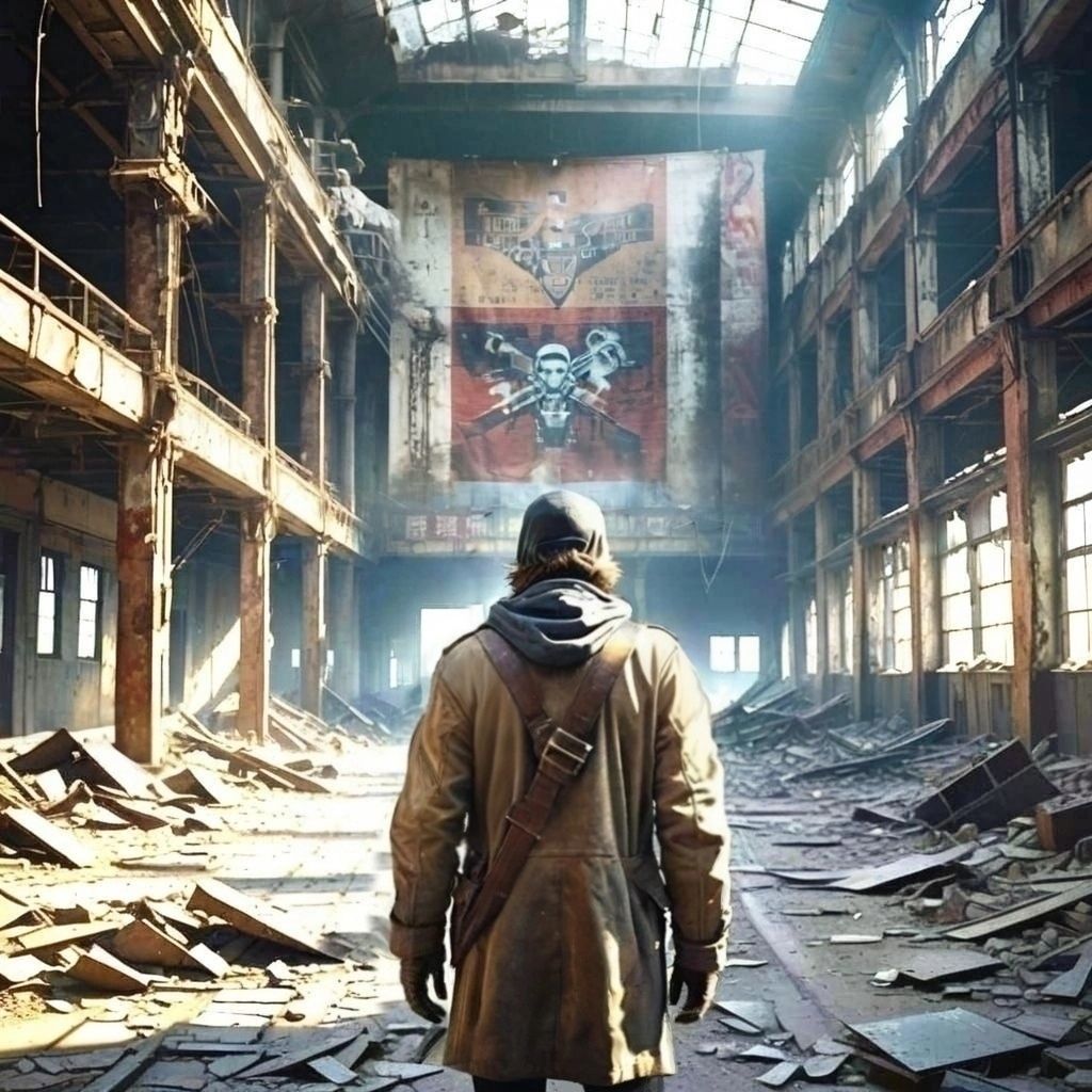 Drone factory, ruined