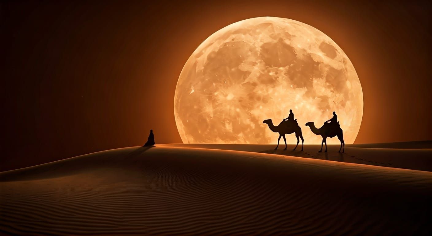 Moonlit trek  by @Dark Khaos 