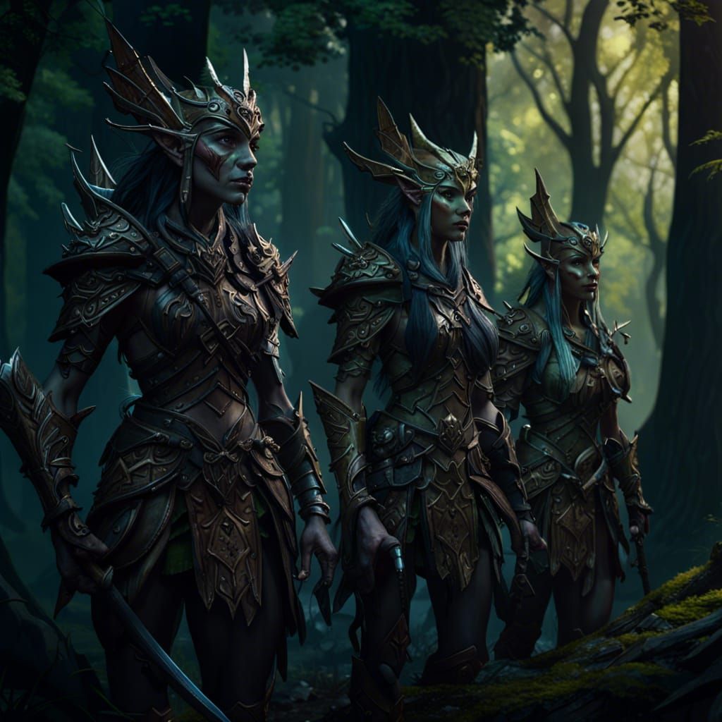 Wood Elf Warriors